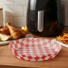Bewello Air fryer sütőpapír - olaj nélküli sütőhöz - kockás, kör - 23 cm - 50 db / csomag (BW1032B)