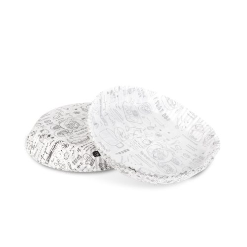 Bewello Air fryer sütőpapír - olaj nélküli sütőhöz - mintás, kör - 20 cm - 50 db / csomag (BW1033A)