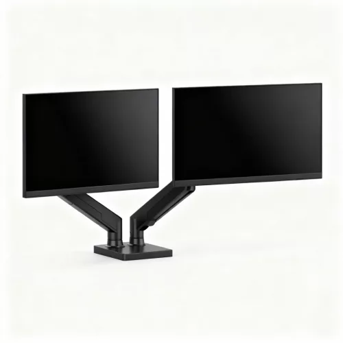 Delight Monitor és TV tartókonzol - dupla karos, teleszkópos - asztallapra rögzíthető - 45 cm, 32" (39684B)