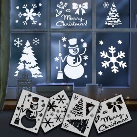   Family Karácsonyi ablakdekor sablon - 28 x 20,5 cm - 4 féle / csomag (58954)