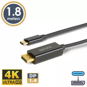   Delight Type-C - DisplayPort kábel - 1.4 - 4K - 1,8 m (20335B)
