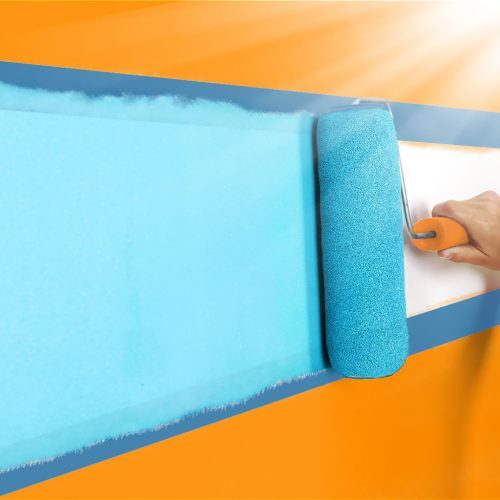 Handy Maszkolószalag - vízbázisú - 50 m x 36 mm - kék - kültéri (11060)