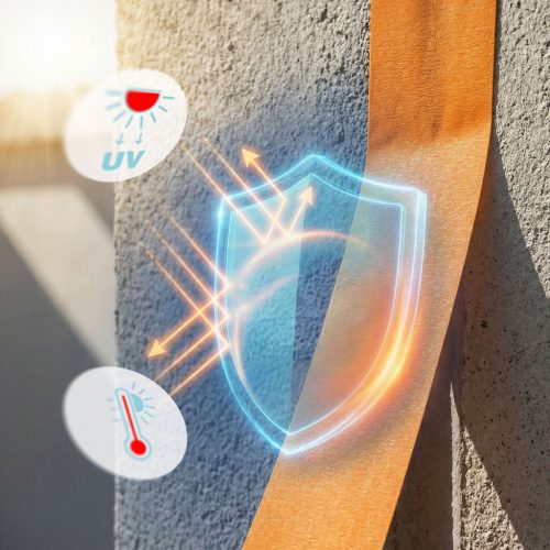 Handy Maszkolószalag - vízbázisú - 50 m x 24 mm - narancssárga - kültéri, hőálló (11061)