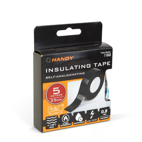 Handy Önvulkanizáló szigetelőszalag - 5 m x 25 mm - max. 25 KV - fekete (11068)