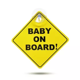   MNC Tapadókorongos "Baby on Board" tábla - 12,7 x 12,7 cm (54938)