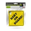 MNC Tapadókorongos "Baby on Board" tábla - 12,7 x 12,7 cm (54938)