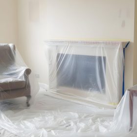   Handy Takarófólia maszkolószalaggal - 20 x 2,5 m - 7 mikron (11211)