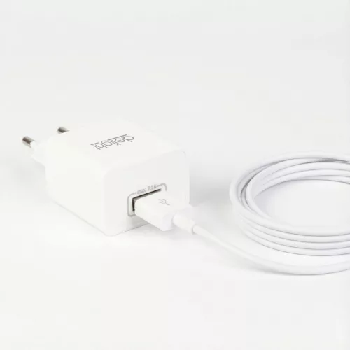 Delight USB Hálózati adapter 1xUSB fehér (55039-1WH)