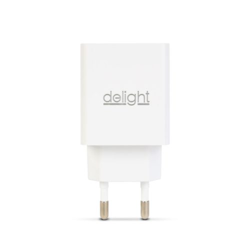 Delight USB Hálózati adapter 2xUSB fehér (55039-2WH)