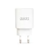 Delight Hálózati Adapter USB + Type-C PD20W gyorstöltéssel - fehér (55041WH)