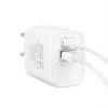 Delight Hálózati Adapter USB + Type-C PD20W gyorstöltéssel - fehér (55041WH)