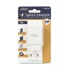 Delight Hálózati Adapter USB + Type-C PD20W gyorstöltéssel - fehér (55041WH)