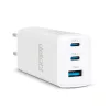 Delight Hálózati Adapter - USB-A 20W + Type-C PD45W gyorstöltéssel - fehér (55042)