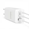 Delight Hálózati Adapter - USB-A 20W + Type-C PD45W gyorstöltéssel - fehér (55042)