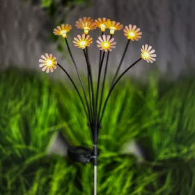   Garden Of Eden Leszúrható szolár lámpa - kamilla - 10 melegfehér LED - 80 cm (11272)