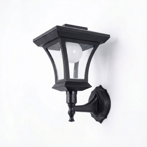 Garden Of Eden LED-es szolár lámpa - fali - 21 x 21 cm - 8 LED - fekete - melegfehér (11404A)