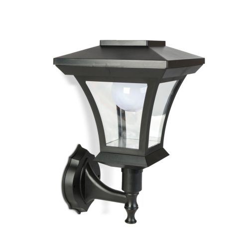 Garden Of Eden LED-es szolár lámpa - fali - 21 x 21 cm - 8 LED - fekete - melegfehér (11404A)