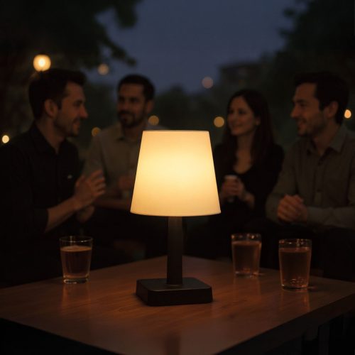 Garden Of Eden Szolár asztali lámpa - fehér - melegfehér LED - műanyag - 23 x 12 cm (13006)