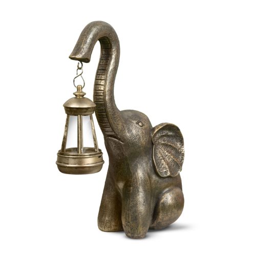 Garden Of Eden LED-es szolár lámpa - elefánt - melegfehér - műanyag - 30,5 x 12 x 24 cm (11267)