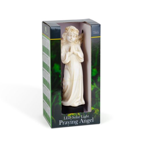 Garden Of Eden Szolár angyalka - imádkozó - 1 melegfehér LED - műgyanta - 49 x 11 x 6,5 cm (13002A)