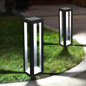   Garden Of Eden Leszúrható szolár lámpa - 1 melegfehér SMD LED - 10,5 x 10,5 x 46 cm (13013)