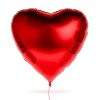 Óriás lufi - piros szív - fólia - 79 cm (56097)