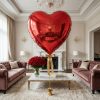 Óriás lufi - piros szív - fólia - 79 cm (56097)