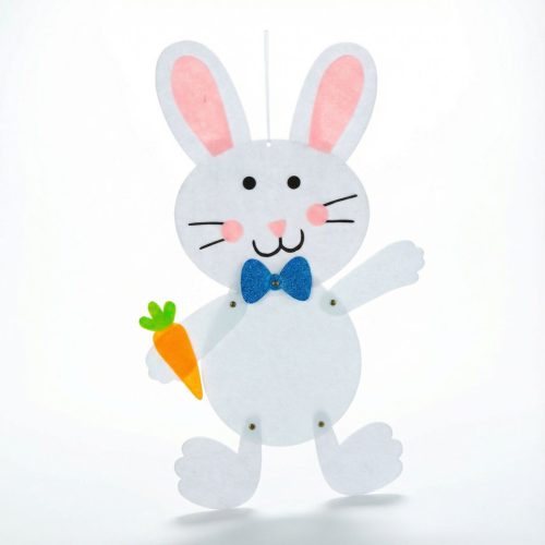 Húsvéti függő dekoráció - nyuszi, filc  (57964B)