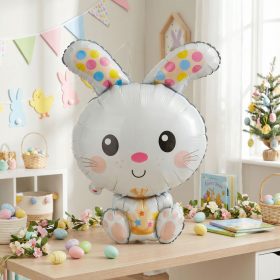 Húsvéti lufi - nyuszi - alumínium fólia - 78 cm (57979)