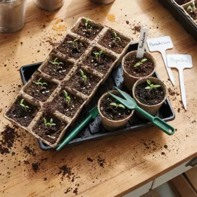   Palántanevelő készlet - 66 db-os - 35,4 x 23,7 x 6,1 cm (11989)