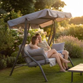   Garden Of Eden Kerti hintaágy - 170 x 110 x 153 cm - szürke (11492B)