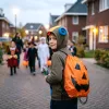 Bewello Halloween-i hátizsák - tök - összehúzós - 39,5 x 34 cm (56627)