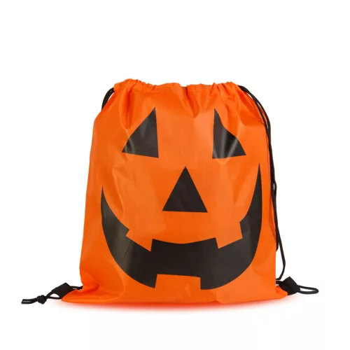 Bewello Halloween-i hátizsák - tök - összehúzós - 39,5 x 34 cm (56627)