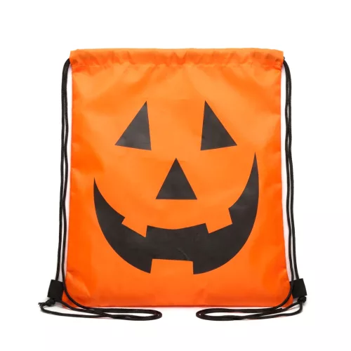Bewello Halloween-i hátizsák - tök - összehúzós - 39,5 x 34 cm (56627)