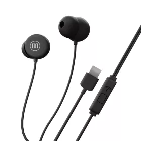   Maxell Maxell vezetékes fülhallgató - fekete - USB-C (INBAX) (52049)