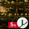 Phenom Fényfüzér - 5 m - melegfehér - 100 LED - 100-240V - 6W - zöld kábel (59766W)