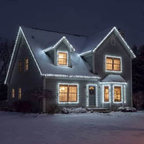 Phenom Fényfüzér - 20 m - hidegfehér - 400 LED - 100-240V - 6W - zöld kábel (59768C)