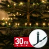 Phenom Fényfüzér - 30 m - melegfehér - 600 LED - 220-240V - 6W - zöld kábel (59769W)