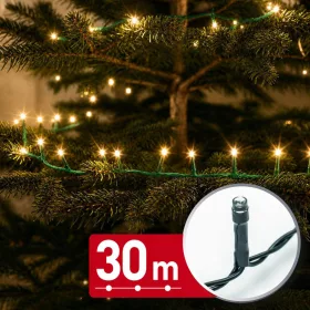   Phenom Fényfüzér - 30 m - melegfehér - 600 LED - 220-240V - 6W - zöld kábel (59769W)
