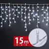 Phenom Fényfüzér függöny - 15 m - hidegfehér - 600 LED - 100-240V - 6W - átlátszó kábel (59770C)