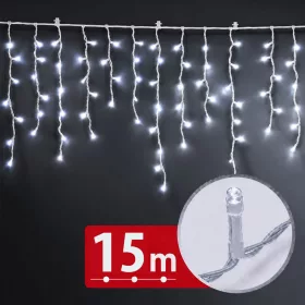   Phenom Fényfüzér függöny - 15 m - hidegfehér - 600 LED - 100-240V - 6W - átlátszó kábel (59770C)