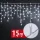 Phenom Fényfüzér függöny - 15 m - hidegfehér - 600 LED - 100-240V - 6W - átlátszó kábel (59770C)