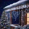 Phenom Fényfüzér függöny - 15 m - hidegfehér - 600 LED - 100-240V - 6W - átlátszó kábel (59770C)