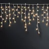 Phenom Fényfüzér függöny - 15 m - melegfehér - 600 LED - 100-240V - 6W - átlátszó kábel (59770W)