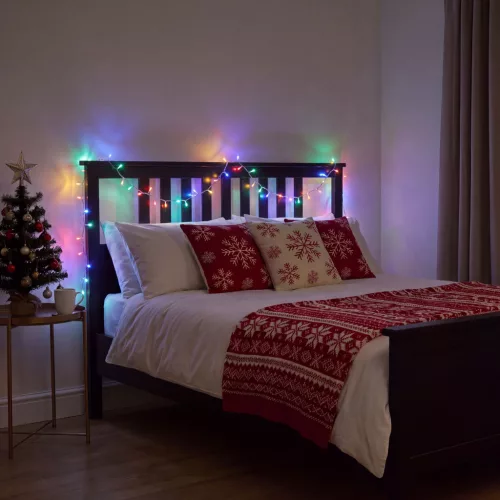 Phenom Fényfüzér - 30 m - színes - 600 LED - 220-240V - 6W - átlátszó kábel (59769T)
