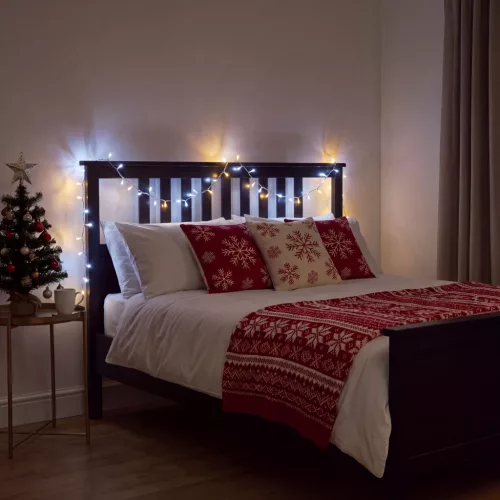Phenom Fényfüzér - 5 m - 200 melegfehér  és  50 hidegfehér LED - 100-240V - 6W - fehér kábel (59773)