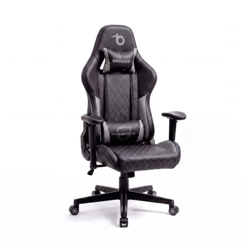 TItanForce gamer szék párnával - fekete/szürke - 122 x 65 x 53 cm (BMD1124GY)