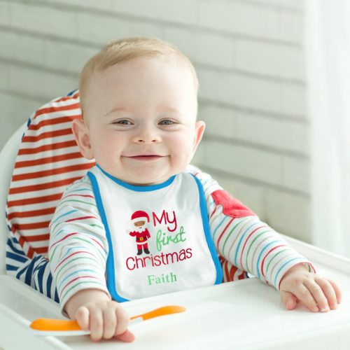 Family Karácsonyi baba előke - 38 x 27 cm - 4 féle (58664)