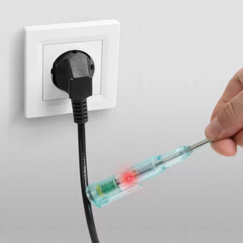 Maxwell-Digital Fázisceruza - érintésmentes funkcióval - piros LED-del - 70 - 250 V AC - elemes (25821)