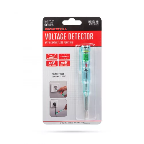 Maxwell-Digital Fázisceruza - érintésmentes funkcióval - piros LED-del - 70 - 250 V AC - elemes (25821)